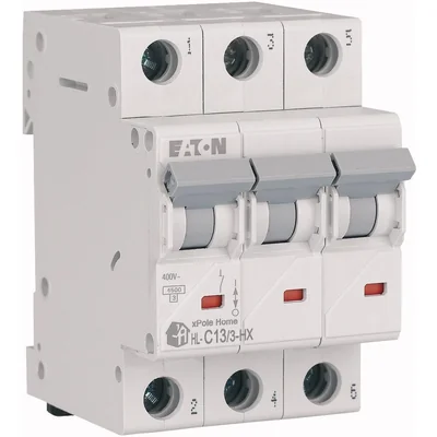 Автоматичний вимикач 3P C 13A 6kA AC xPole Home HN-C13/3