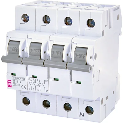 Автоматичний вимикач ETIMAT 6 3p+N D13