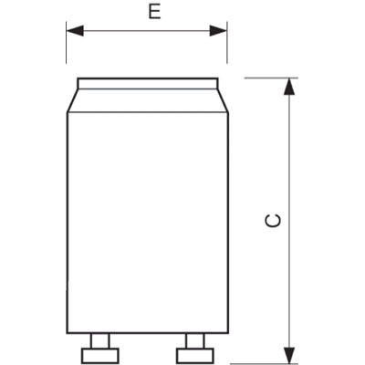 Avviatore per lampade fluorescenti 4-65W, 230V