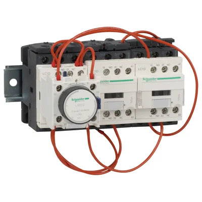 Avviatore stella-triangolo TeSys D su piastra di montaggio, bobina trifase da 18,5 kW, 230 V CA
