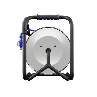 Avvolgicavo di prolunga PB-HEAVY/D/K/25M/3X1.5/H07BQ HEAVY LINE; 4x2p+Z; IP44; 16A; H07BQ-F; 3x1.5; 25 m; blu