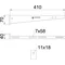 AW 15 41 FT Wall Mounted Boom with Welded Head
