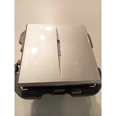 AXOLUTE Conector bimódulo, 2 módulos de aluminio