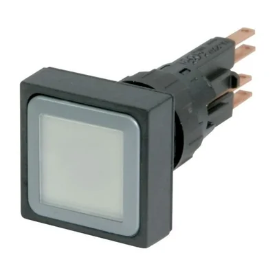 Azionamento con pulsante luminoso, bianco, Q25LT-WS