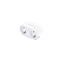 Azzardo SMART Doppelsteckdose mit Stecker 16A 110-240V weiß WiFi AZ3476