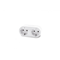 Azzardo SMART double socket with plug 16A 110-240V white WiFi AZ3476