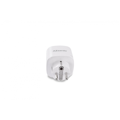 Azzardo SMART gniazdo z wtykiem 16A 110-240V białe WiFi AZ3478