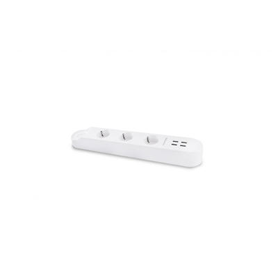 Azzardo SMART multiprise 3 prises + 4xUSB blanc WiFi 1.5m AZ3477