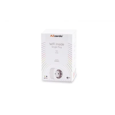 Azzardo SMART розетка з вилкою 16A 110-240V біла WiFi AZ3478