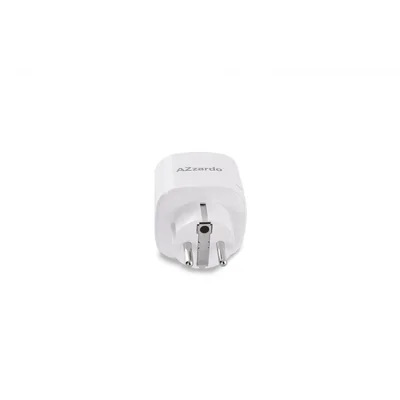 Azzardo SMART Steckdose mit Stecker 16A 110-240V weiß WiFi AZ3478