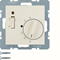 B. SQUARE 24V room temperature controller with NO contact, central element and connector, cream