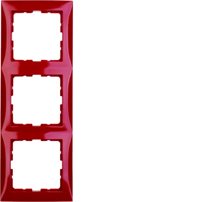 B. SQUARE 3-fold glossy red frame