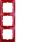 B. SQUARE 3-fold glossy red frame