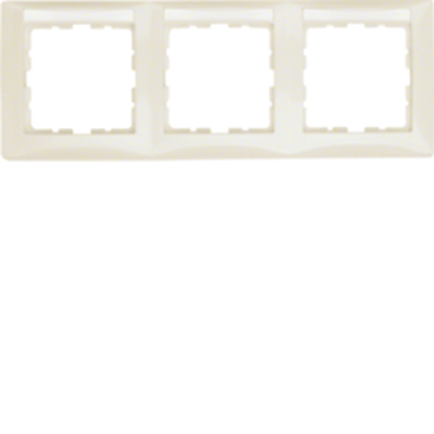 B. SQUARE 3-fold horizontal frame with cream gloss description field