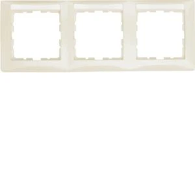 B. SQUARE 3-fold horizontal frame with cream gloss description field