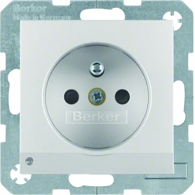 B. SQUARE-Buchse mit Erdungs- und Ausrichtungs-LED-Hintergrundbeleuchtung aus Aluminium