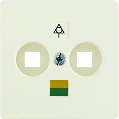 B. SQUARE Center plate for potential equalization socket cream