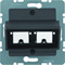 B. SQUARE Central plate for 1 or 2 single modules Reichle&De-Massari anthracite