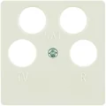 B. SQUARE Central plate for 4-out antenna socket, cream