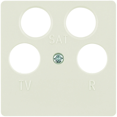 B. SQUARE Central plate for 4-out antenna socket, cream