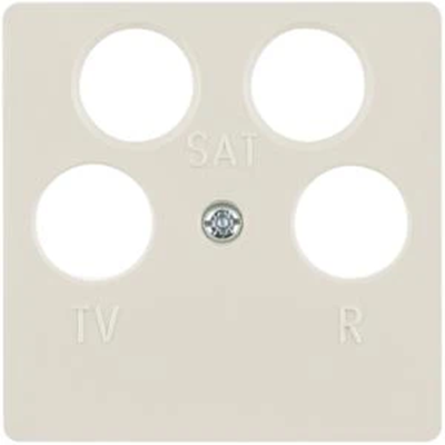 B. SQUARE Central plate for 4-out antenna socket, cream