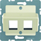 B. SQUARE Central plate for Krone modular socket cream