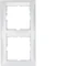 B. SQUARE Double cadre vertical avec champ descriptif, blanc brillant