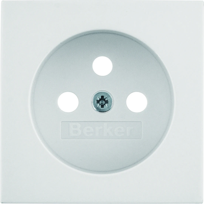 B. Square Faceplate for earthed socket, cream