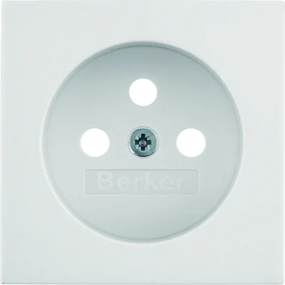 B. Square Faceplate for earthed socket, cream