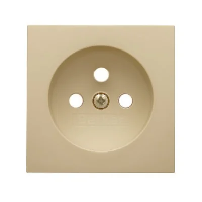 B. Square Faceplate for earthed socket, cream