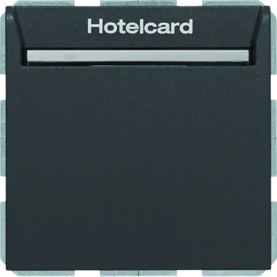 B. SQUARE Interrupteur relais pour carte hôtel anthracite mat