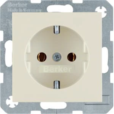 B. SQUARE SCHUKO cream socket