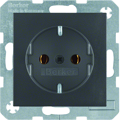 B. SQUARE SCHUKO socket anthracite