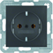 B. SQUARE SCHUKO socket anthracite
