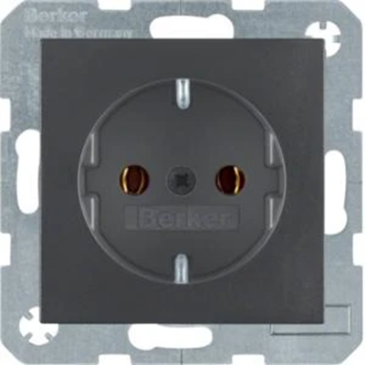 B. SQUARE SCHUKO socket anthracite