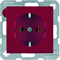 B. SQUARE SCHUKO socket red gloss
