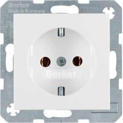 B. SQUARE SCHUKO socket white