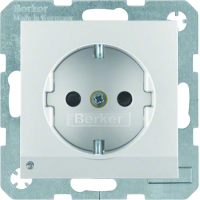 B. SQUARE SCHUKO socket with aluminum orientation backlight