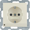 B. SQUARE SCHUKO socket with cream LED orientation illumination