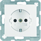 B. SQUARE SCHUKO socket with increased contact protection, snow-white