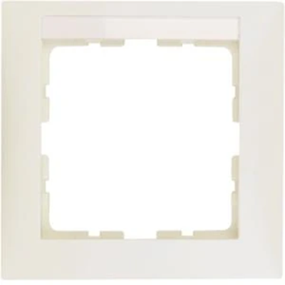 B. SQUARE Single frame with a descriptive field, cream gloss