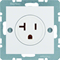 B. SQUARE Socket with earthing "USA/CANADA" NEMA 5-20R snow white