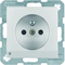 B. SQUARE Socket with grounding and orientation LED aluminum backlight