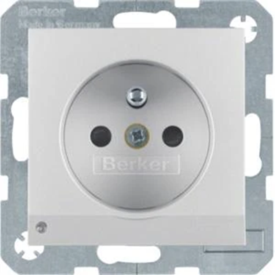 B. SQUARE Socket with grounding and orientation LED aluminum backlight