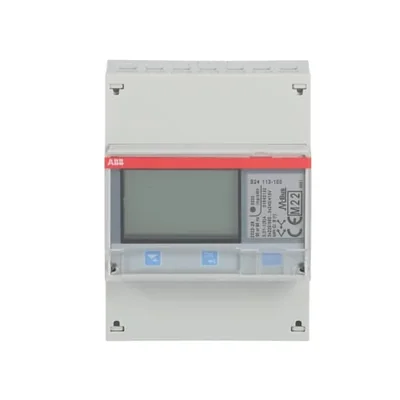 B24 113-100, electricity meter, 3 phases, transformer, active energy, accuracy class B(1), M-Bus, Steel series