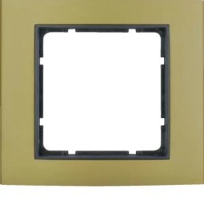 B.3 1-gang aluminum gold/anthracite frame