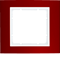B.3 1-gang aluminum red/white frame