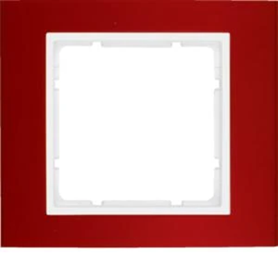 B.3 1-gang aluminum red/white frame