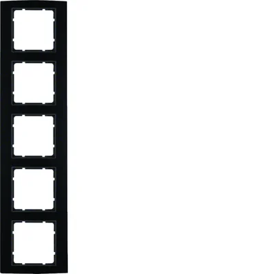 B.3 5-gang aluminum black/anthracite frame