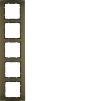 B.3 5-gang aluminum frame brown/anthracite